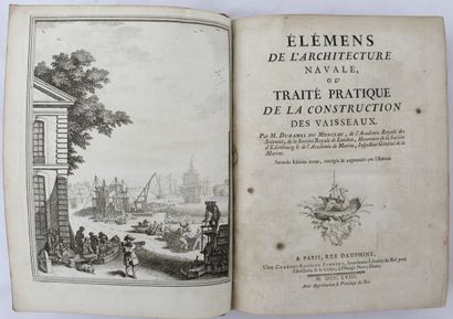 null DUHAMEL DU MONCEAU (Henri-Louis). Eléments de l’architecture navale, ou Traité...
