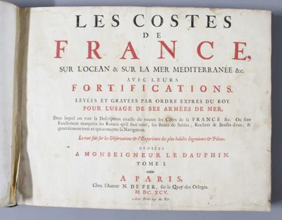 null ATLAS. — FER (Nicolas de). Les Costes de France, sur l’océan & sur la mer Méditerranée...