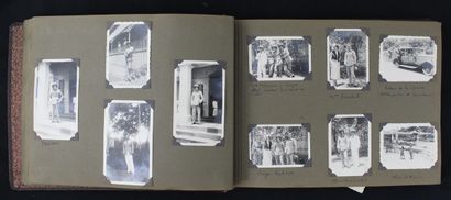null PHOTO ALBUM OF 148 PHOTOGRAPHS of a GINABAT officer of the colonial infantry...