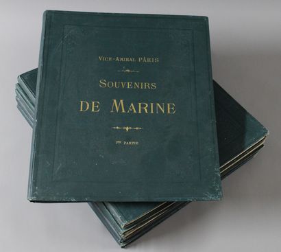 null PÂRIS (Edmond, vice-amiral). Souvenirs de marine. Collection de plans ou dessins...