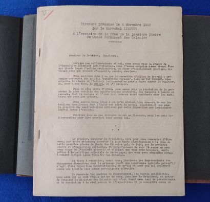 null 
LYAUTEY (Hubert) (1854-1934) 




IMPORTANTE CORRESPONDANCE AMICALE DE 42 DOCUMENTS



Ensemble...