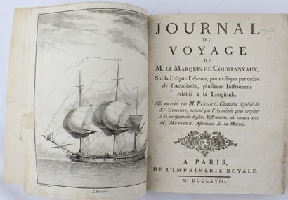 null COURTANVAUX (marquis de). Journal du voyage sur la frégate l'Aurore, pour essayer...
