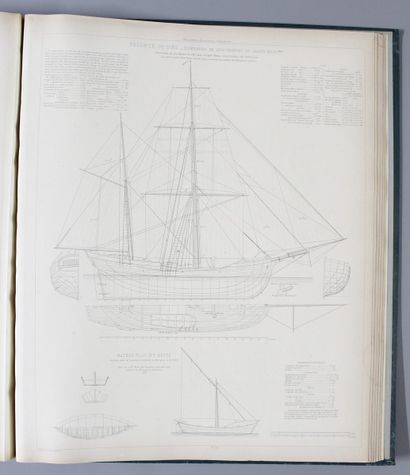 null PÂRIS (Edmond, vice-amiral). Souvenirs de marine. Collection de plans ou dessins...