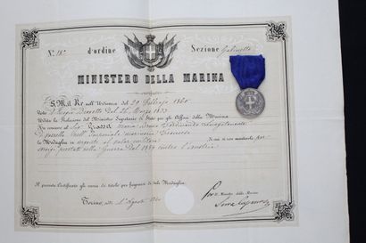 null KINGDOM OF SARDINIA

MILITARY VALUE for the campaign of 1859 of the rear admiral...
