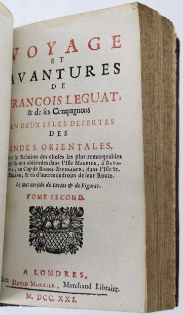 null LEGAT (François). Voyage et aventures en deux isles désertes des Indes orientales....