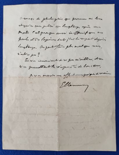 null CLEMENCEAU (Georges) (1841-1929) 

AUTOGRAPHIC LETTER SIGNED to General Michel...
