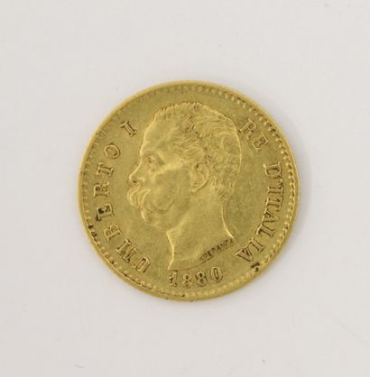 null 
1 pièce de 20 Lires Italiennes or Umberto 1er 1880




P. 6,4 g




(Etat d'usage)



Enchères...