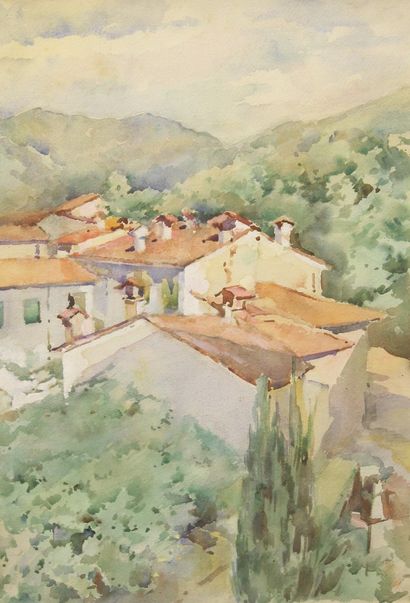 null Ralph Randolph LATIMER (1862-1932)

Vue des toits d'un village provençal

AQUARELLE...