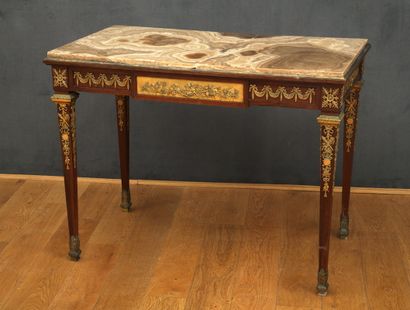 null Table BUREAU pouvant former console de Style Louis XVI début du XXème Siècle...
