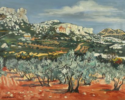 null Yves BRAYER (1907-1990) 

Terre rouge aux Baux de Provence

Huile sur toile

Signée...