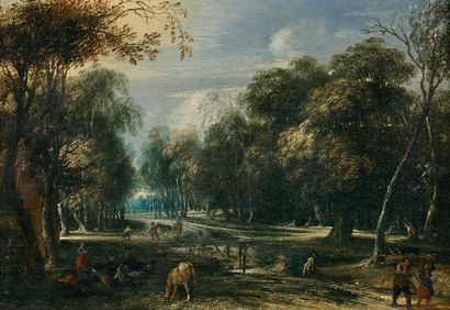 null Attribué à Pieter van der HULST (vers 1600-après 1637) 

Paysage à la clairière

Toile

Hauteur...