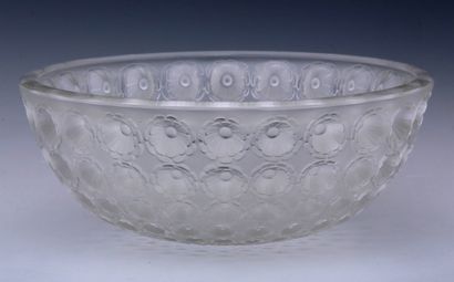 null R. LALIQUE FRANCE - COUPE CACTUS en verre blanc soufflé moulé 

H. 10.5 cm

D....