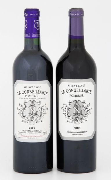 null 8 Bottles CHÂTEAU LA CONSEILLANTE - Pomerol

Year 2006 (x7) and year 2001 (x1)

Original...