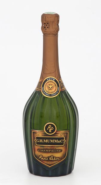 null 1 Bottle CHAMPAGNE C.H. MUMM & C°

Year 1979

René Lalou House



Exceptional...