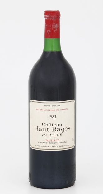 null 6 Magnums CHÂTEAU HAUT-BAGES AVEROUS - Pauillac

Year 1983

(A level BG - Small...
