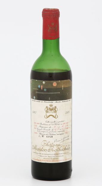 null 1 Bottle CHÂTEAU MOUTON ROTHSCHILD - Pauillac

Year 1971

(Yellowed label with...
