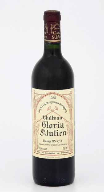 null 12 Bottles CHÂTEAU GLORIA - Saint-Julien

Year 1988

Original open wooden case



Exceptional...