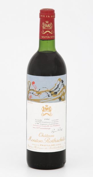 null 1 Bouteille CHÂTEAU MOUTON ROTHSCHILD - Pauillac

Année 1981

(Niveau BG / TLB)



Cave...