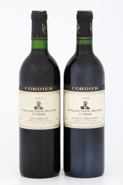 null 2 Bottles CORDIER PRIVATE COLLECTION - Saint-Emilion

Years 1990 and 1993