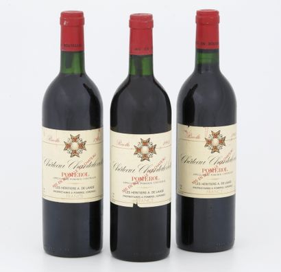 null 3 Bottles CHÂTEAU CHANTALOUETTE - Pomerol

Year 1985

(Rubbing and small tears...