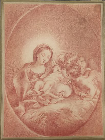 null ECOLE du XVIIIème Siècle

Vierge à l'enfant et anges

SANGUINE montée sur carton

28,5...