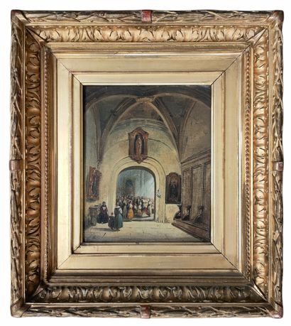 null Charles Caïus RENOUX (1795-1846)

Scène d'intérieur d'église

HUILE sur toile...
