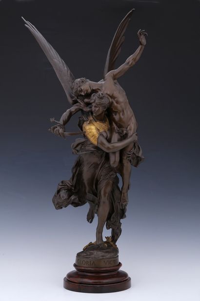 null Antonin MERCIE (1845-1916)

Gloria Victis

Sculpture en BRONZE à double patine...