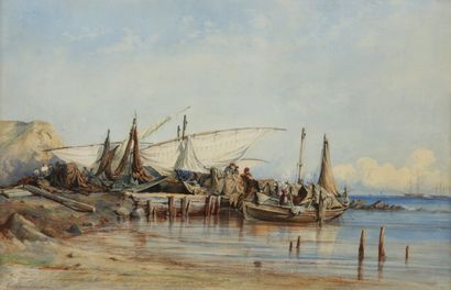 null Vincent COURDOUAN (1810-1893)

Le retour des pêcheurs 

AQUARELLE et réhauts...