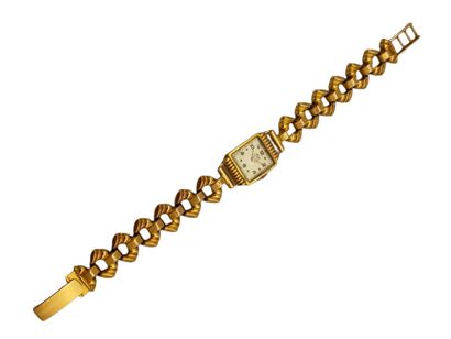 null MONTRE BRACELET DE DAME de marque AVIA Circa 1950

en or rose 750 Millièmes

Bracelet...