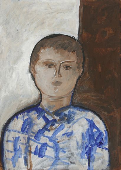  T'ANG Haywen (1927-1991) 
Sans titre, Portrait...