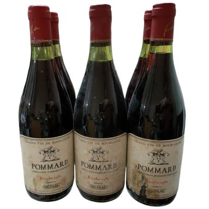 null 6 bouteilles BOURGOGNE POMMARD Réserve Nicolas

1980 

(2 x BG, étiquettes en...