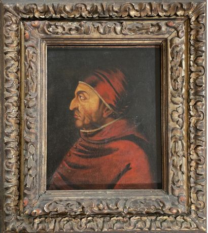 ECOLE ITALIENNE DU XVIIème SIECLE 
Portrait...