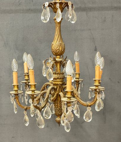 LUSTRE à 8 lumières de Style Louis XVI, Début...