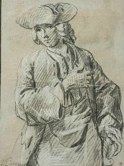 null Joseph PARROCEL (1646-1704) (Attribué à)

Portrait d'homme en habit

FUSAIN...