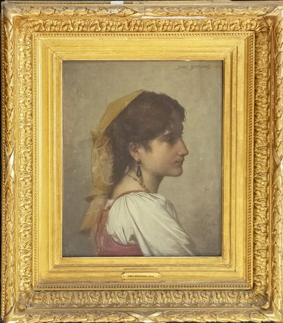 James BERTRAND (1823-1887) 
Portrait d une...