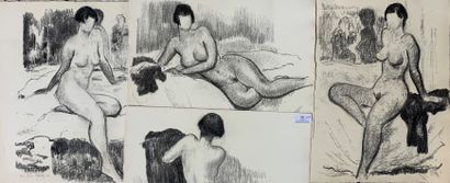 null Henri-André MARTIN (1918-2004)

Nudes - 1995

Ten Fusains 

Signed and dated...