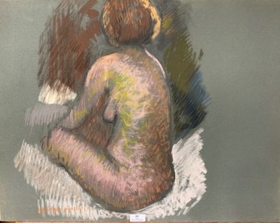 null Henri-André MARTIN (1918-2004)

Nude sitting in profile - 1990

Pastel on stained...