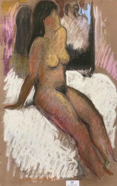 null Henri-André MARTIN (1918-2004)

Seated Nude - 1993

Pastel on tinted paper

Signed...