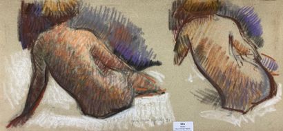 null Henri-André MARTIN (1918-2004)

Two studies of seated nudes - 1991

Pastel on...