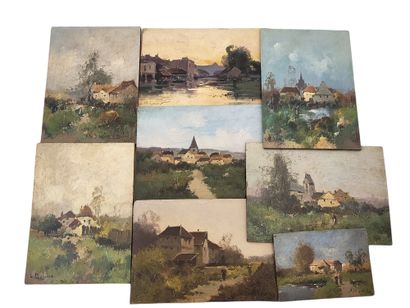 Eugène GALIEN-LALOUE (1854-1941) 
Paysages...