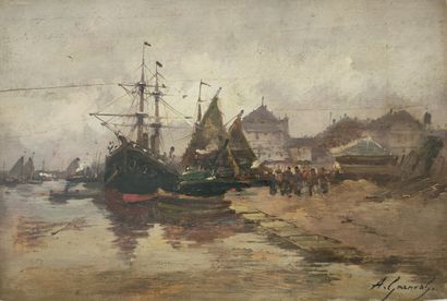 null Eugène GALIEN-LALOUE (1854-1941)


Vue d'un port - Effet du soir


Huile sur...
