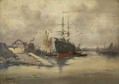 Eugène GALIEN-LALOUE (1854-1941) 
Bateaux...