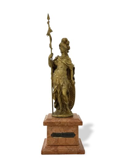 null STATUETTE D'ATHENA PALLAS de la Fin du XIXème Siècle en bronze doré

H. 31 cm...