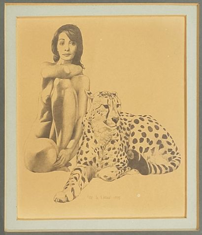 null Peter LE VASSEUR (Born in 1938)

Nude with cheetah - 1975 

Pencil drawing on...