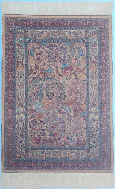 null HEREKE silk carpet (warp, weft and silk velvet), Western Turkey, circa 1930-1950

1.17...