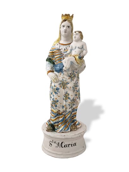 NEVERS - Vierge à l'Enfant d'Epoque XVIIIème...