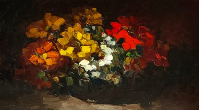 null Louis PASTOUR (1876-1948)

Vase de fleurs

HUILE SUR CARTON signée en bas à...