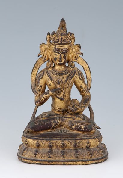  CHINA, TIBET 18th-19th century 
Gilded and...
