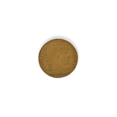 null PIECE OF 10 FRENCH FRANCS GOLD type Ceres 

P. 3,2 g

(wears)