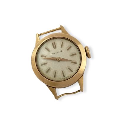 null LADY'S SMALL WATCH CASE BRACELET of the brand MOVADO Circa 1960 in pink gold...